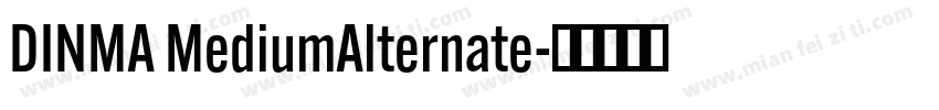 DINMA MediumAlternate字体转换
